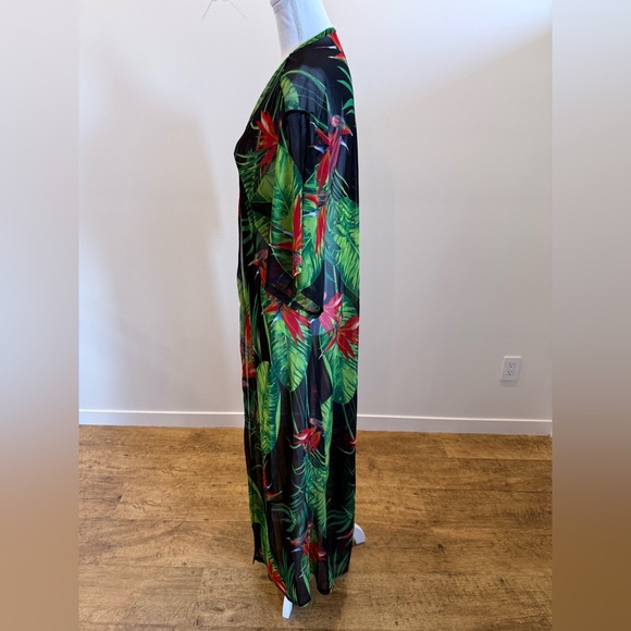 Fashion Nova Kimono Duster Swimsuit Cover Up Resortwear Beach Size Medium - Picture 3 of 5
